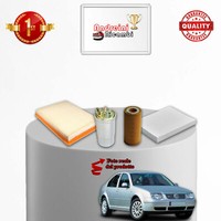 Set Service 4 Filter VW Bora 1.9 Tdi 96KW 131CV Von 2001-> 2005