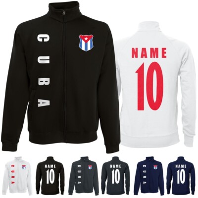 Kuba CUBA WM 2022 Sweat Jacke Trikot Name Nummer