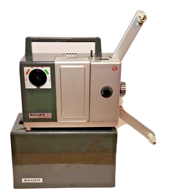 Bauer T1 super 8 mm film projector, RARE-Made in Germany in 1965