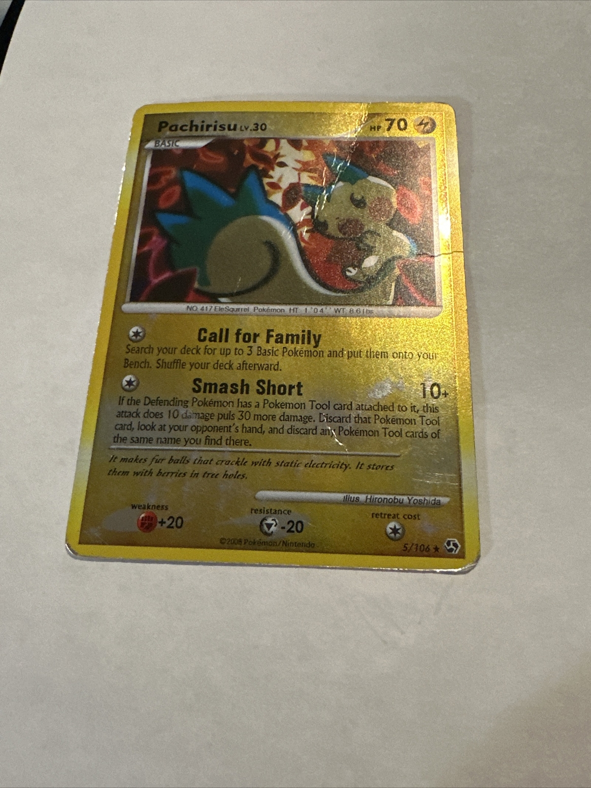 Pachirisu - 5/106 - Pokemon Great Encounters Reverse Holo Rare NM