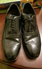 Florsheim Wingtip Black Dress Shoes Size US 12 M USA Made.