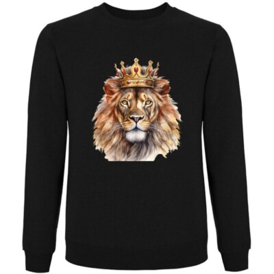 Sweatshirt Schwarz Löwe Afrika Löwin Löwen Baby Simba Lion King Safari R 404191s