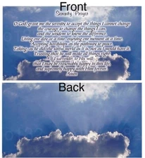 Serenity Prayer Vinyl Checkbook Cover with Matching Bookmark