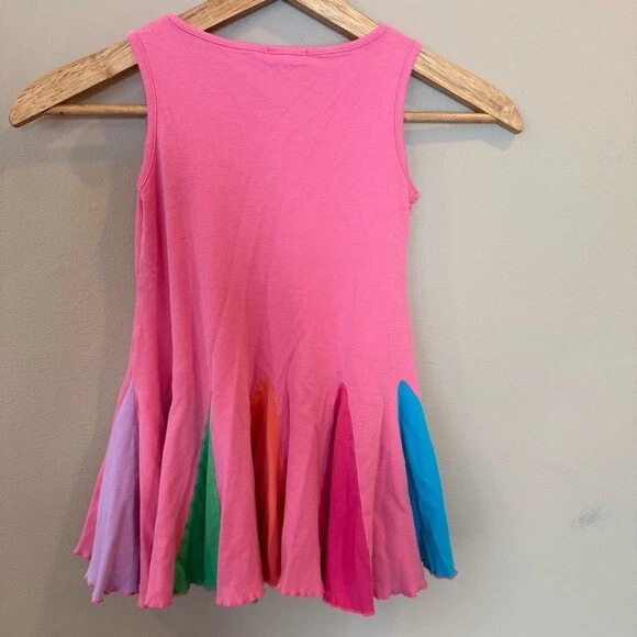 Vestido Lemon Loves Lima Rosa Carnaval Talla 4 Niñas Arco Iris Columpio Algodón Foto 2 de 4