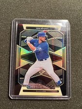 2020 Panini Chronicles Obsidian Baseball Gold #46 Kris Bryant #09/10 Cubs MVP