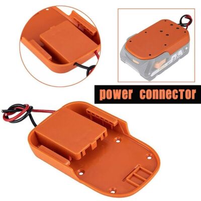 DIY Battery Adapter for Ridgid for AEG 18V Dock Power Connector Base Plate 12AWG