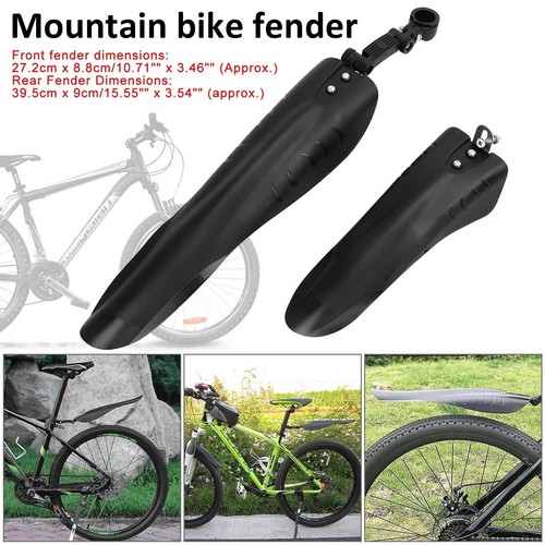 2pcs Mountain Bike Cycling MTB Mudguard Mud Guard Bicycle Fender Front Rear Tyre - Picture 3 of 15