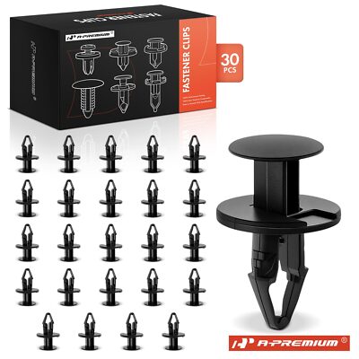 A-Premium 30Pcs 10.5mm Nylon Clips Push-Type with Closed End Fastener for Chevy