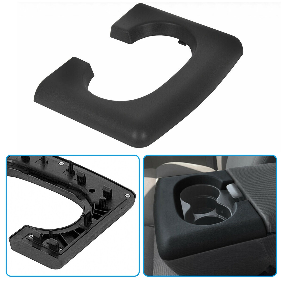 Beige Center Console Cup Holder Pad For 1997-2003 Ford F-150 - Durable ABS, Waterproof, Direct Fit Replacement