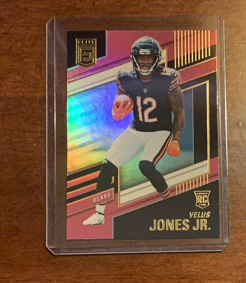 2022 Donruss Elite Pink Velus Jones Jr. Rookie Chicago Bears #157