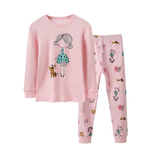 Toddler Pajamas Boys Girls Baby Animal Pjs Set Kids 2pcs Long Snug fit Sleepwear - Picture 29 of 39