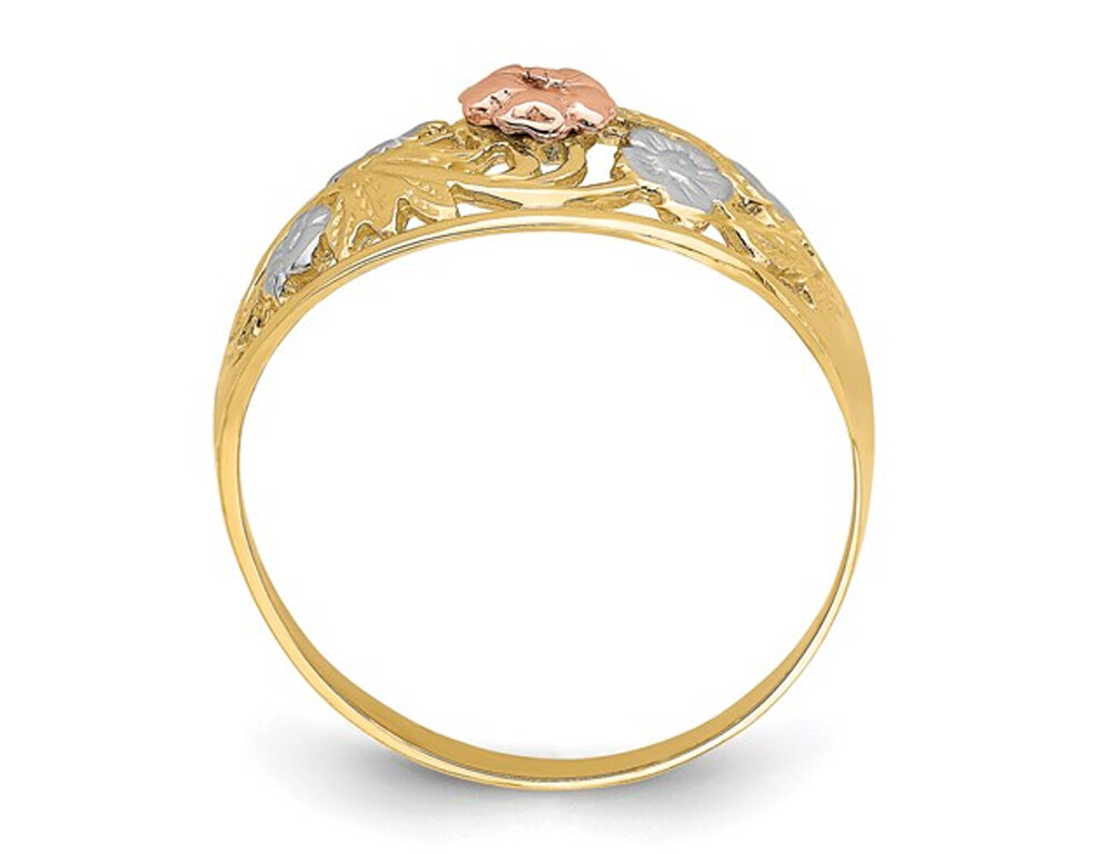 【HYERES LOR】22SS★ Noailles color 14K ring S Ladies 14K Yellow Two Tone Flower Gold Ring | eBay