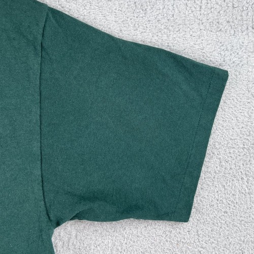 Vintage Notre Dame Irish Shirt Mens XL Green 1996 Schedule Tee Single Stitch - Picture 3 of 7