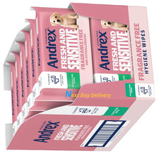 Fresh and Sensitive Hygiene Wipes, 12 Pack; Flushable Moist Toilet Tissue, Hypoa