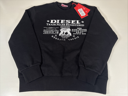 Diesel Kids Black Sweatshirt Size 12Years