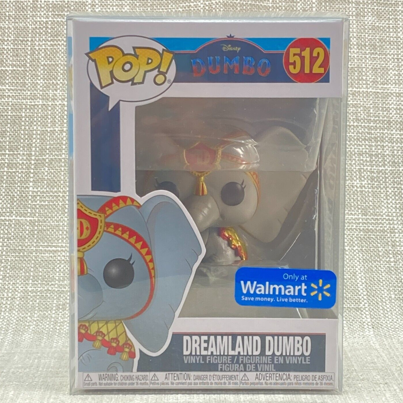 Funko Pop Disney Dreamland Dumbo Figura Vinilo #512 Walmart Exclusivo Arnés Rojo