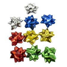 Star Bow and Curly Streamers Bow Sets-Various Colours and Quantities Available