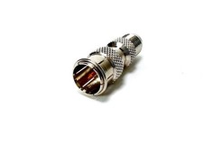 RF Coax Adapters Mini UHF Male to Mini UHF Female Push-On 2pcs Pack