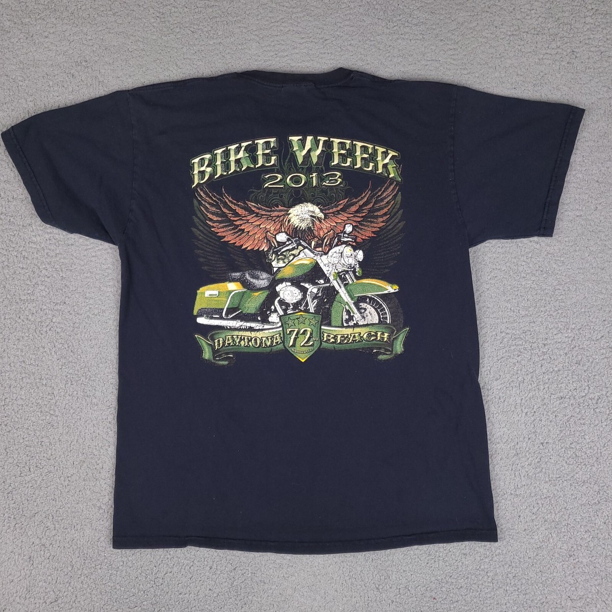 T-shirt Daytona Bike Week 2013 – Graphique Bleu, Taille L, Occasion Très Bon état