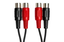 Hosa MID-202 Dual MIDI Cable, Dual 5-pin DIN to Same - 2M