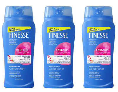 Finesse Restore & Strengthen Moisturizing Conditioner, 24 oz. - Pack of 3