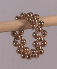 Beaded Copper Ring Size 10.5