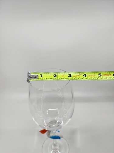 Pier 1 Pelican Art Glass Stemmed Wine Glass 9 3/8" - Picture 6 of 7