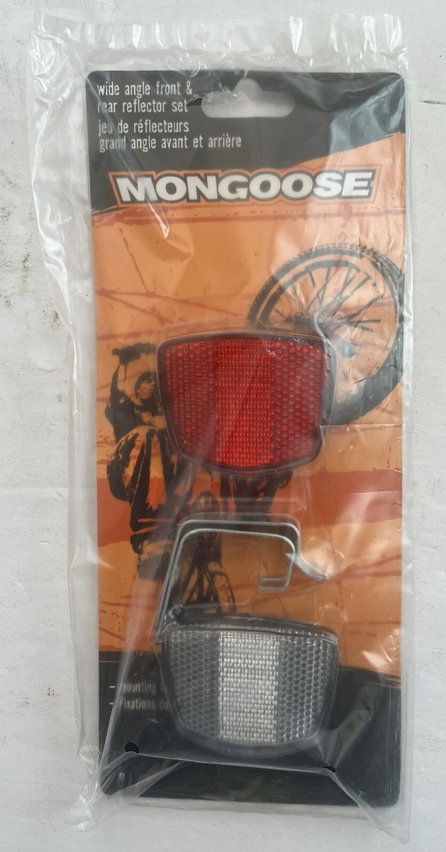 Mongoose Wide Angle Front & Rear Reflector Sets New Sealed 2008