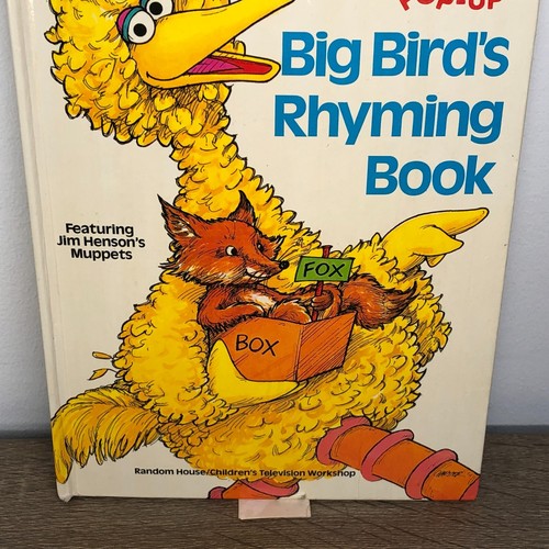 Sesame Street Big Birds Rhyming Book Pop Up Storybook 1979 Vintage Some Damage - Picture 3 of 24