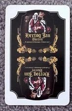 .Swap playing cards beverages beer advertising Hertog Fan? 