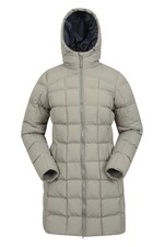Mountain Warehouse Women's Flurry Longline Padded Jacket Ladies Waterproof Coat