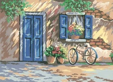 "Summer" Printed Needlepoint Tapestry  Canvas Collection D'art  6151