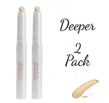 MALLY Dark Circle Corrector Concealer ~ DEEPER ~ Full Size - NEW - 2 Pack