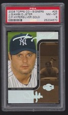2006 TOPPS CO-SIGNERS HYPERSILVER GOLD #25 DEREK JETER RARE PARALLEL PSA SSP #/5