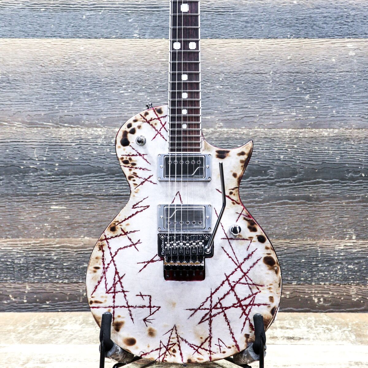 ESP E-II RZK-II Burnt Richard ZK Signature Distressed ESP E-II RZK-II Burnt Richard ZK Signature Distressed