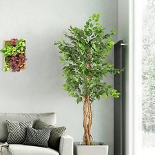 Image of 7FT Artificial Olive Tree 210cm Tall Faux Lifelike Fake Plant Muti-style Tree