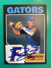 AUTO Custom Baseball Card - Deric Fabian - Florida Gators Signed