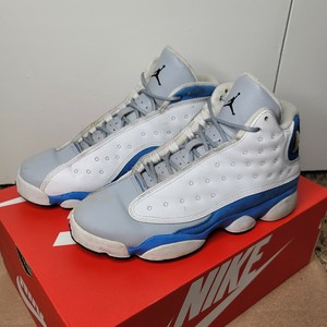 Women S Nike Air Jordan Retro 13 White Italy Blue Us Size 6y Ebay