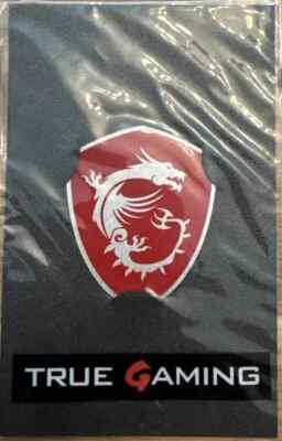 Neu MSI True Gaming roter Drache Schild Logo Abzeichen Aufkleber Abziehbild