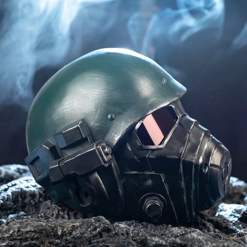 Gioco 1:1 Fallout 4 Veteran Ranger Casco Cosplay Maschera Completa Puntelli Resina Replica - Foto 4 di 12