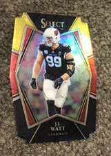 2021 SELECT JJ WATT PREMIER BLACK & GOLD PRIZM DIE CUT #103 ARIZONA CARDINALS