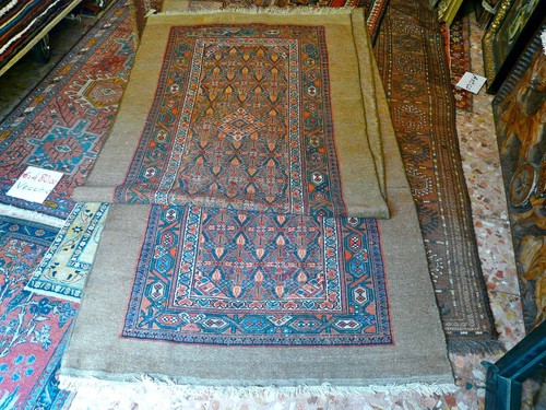RARO VERO antico 477x109 hamadan tappeto 1850 passatoia persiano. e,corsie.kilim - Foto 6 di 8
