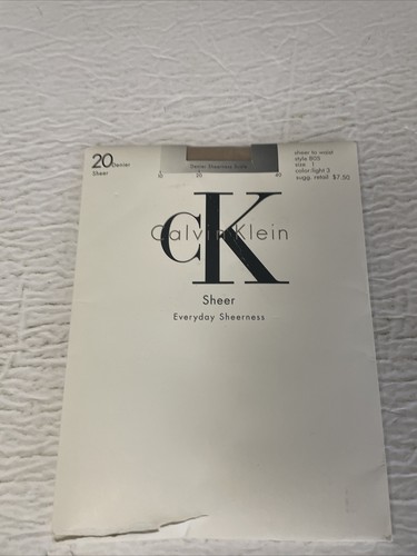 Calvin Klein Sheer To Waist Sheer Pantyhose Light 3 20 Denier Size 1 - 第 1/7 張圖片