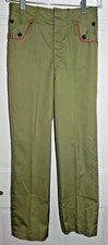 Boy Scouts of America Vintage Uniform Pants Flap Pockets Red Piping- Free Ship
