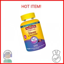 Nature Made Wellblends Sleep and Recover, Sleep Aid with Melatonin 3mg to Suppor