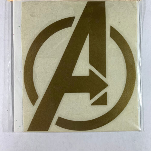 Marvel Avengers Vinyl Sticker Universe Team Large Gold Logo Decal Superhero