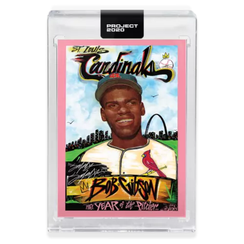 2020 TOPPS PROJECT 2020 #124 BOB GIBSON - BY KING SALDEEN