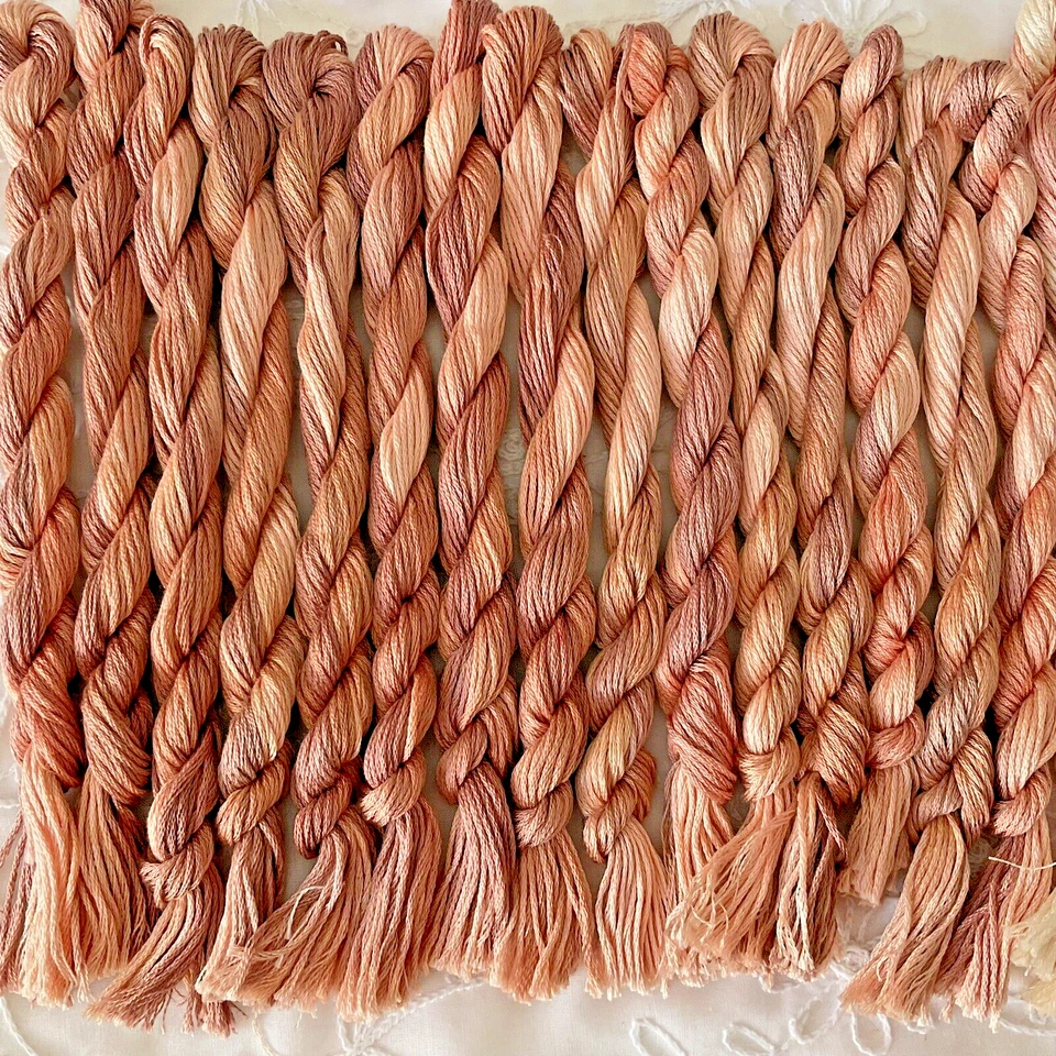 Needlepoint Embroidery Fibers Thread Lot of 23 Pink Mauve Overdyed Floss - Image 2 of 4