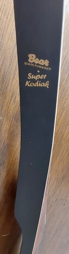 Bear Super Kodiak Recurve RH 55# 60" Shedua w/ Bear hair rest + side plate - Picture 3 of 6