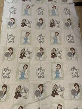 VTG Beauty and the beast twin bed sheet set - fitted and flat